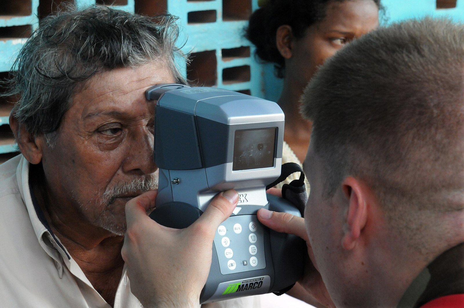 PUERTO CABEZAS, Nicaragua (Aug. 12, 2008) Hospitalman Michael Hagglund, an optometrist technician embarked aboard the amphibious assault ship USS Kear