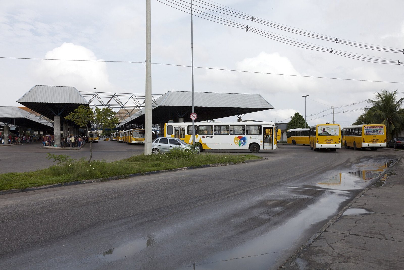 Terminal de ônibus em Manaus.