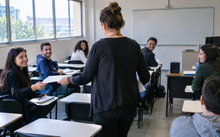 Professora dança ao entregar provas após notas baixas em Araguaína
