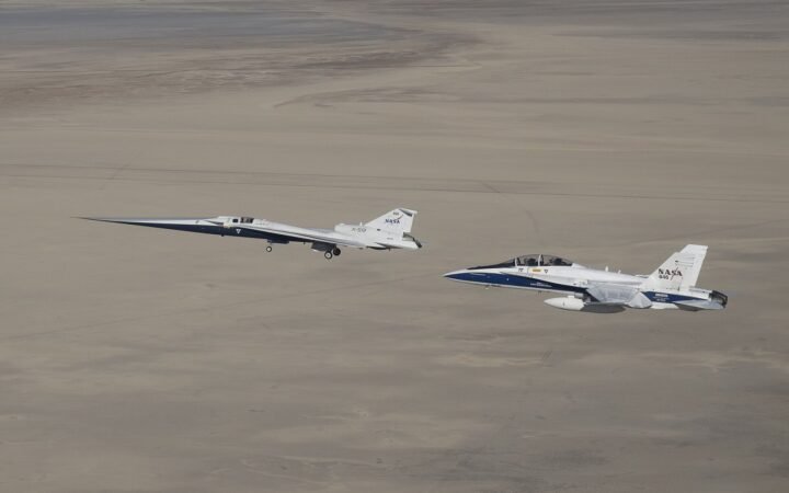 X-59 da Nasa testa voo supersônico com menos ruído nos EUA